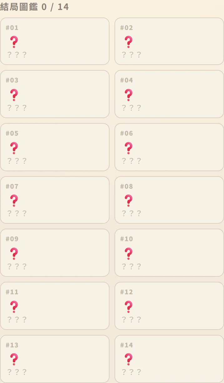 結局圖鑑